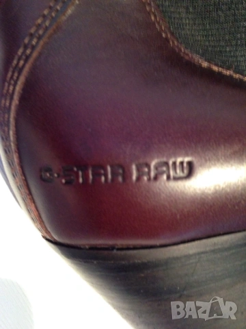G-star оригинални ботуши от естествена кафява кожа, снимка 8 - Дамски ботуши - 53246053