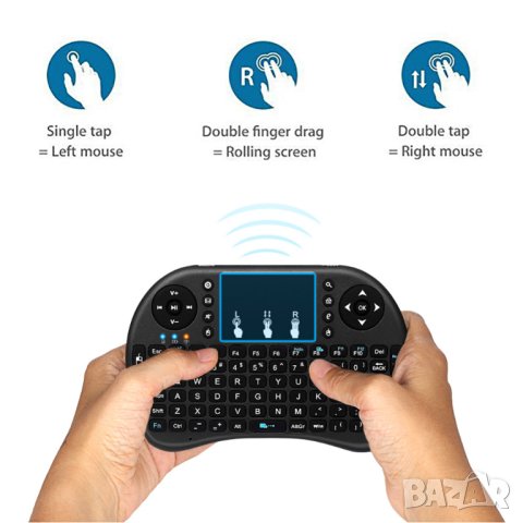 GOOGLE Voice Control Дистанционно с Гласов Контрол Въздушна Мишка PC Android Дистанционно с Жироскоп, снимка 6 - Плейъри, домашно кино, прожектори - 41371052