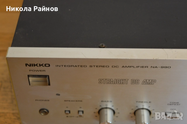 Hi Fi стерео усилвател NIKKO NA-990 Made in Japan, снимка 2 - Ресийвъри, усилватели, смесителни пултове - 52792985