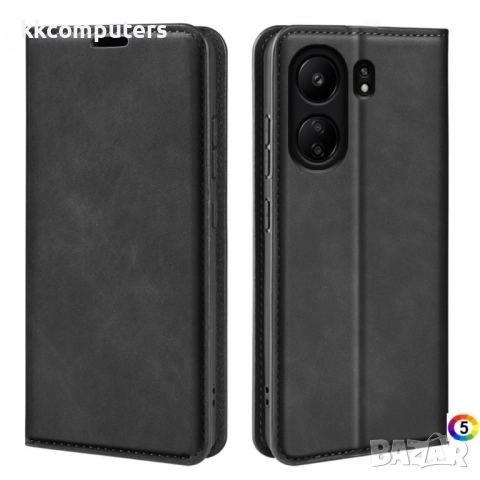 Xiaomi Redmi 13C / Poco C65 4G Magnetic Wallet Калъф и Протектор