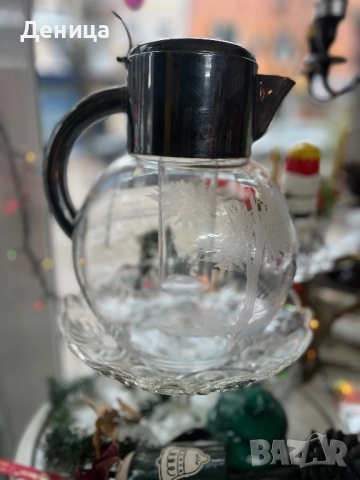 Най-красивата кана за лимонада, която съм имала късмет да намеря.♥️ Посребрен капак и вътрешна съд 