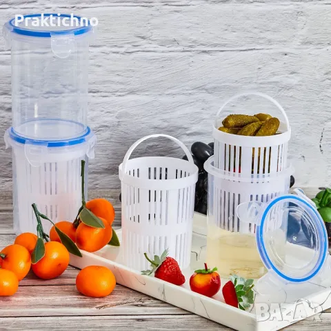 Кутия за кисели краставички, зелени маслини, туршия и др., снимка 1