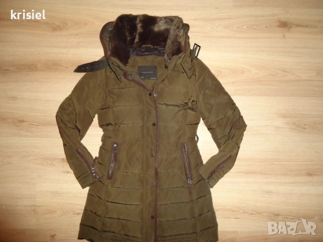 ZARA--ТОПЛО ЯКЕ С ГЪШИ ПУХ--S номер, снимка 3 - Якета - 52314058
