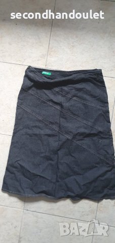 Benetton дамска дънкова пола, снимка 1