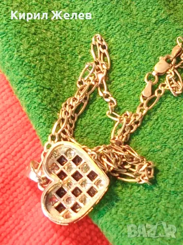 СКЪПОЦЕНЕН СЪРЦЕВИДЕН СРЕБЪРЕН МЕДАЛЬОН с СРЕБЪРНА ВЕРИЖКА РОДИРАНО СРЕБРО 925 БУТИКОВО КОЛИЕ 49357, снимка 18 - Колиета, медальони, синджири - 49328289