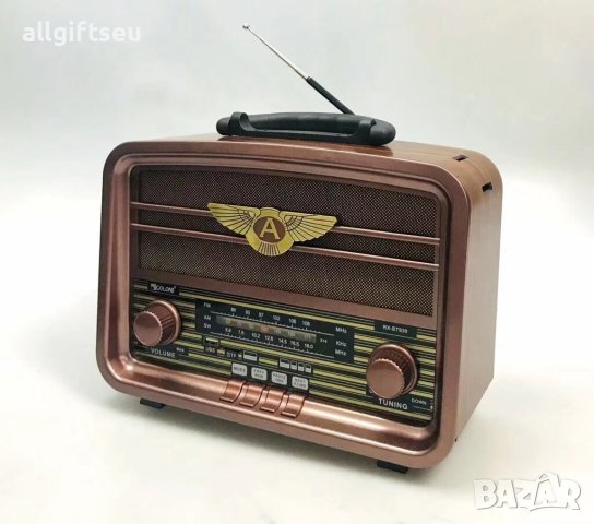 Ретро винтидж акумулаторно радио Golon RX-BT939 Bluetooth,Usb, Sd, FМ, АМ, SW, снимка 5 - Радиокасетофони, транзистори - 41457169