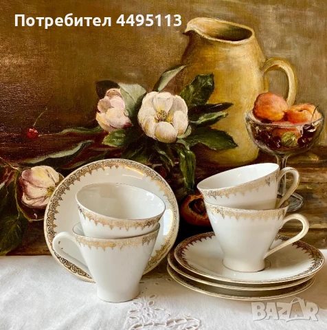 Винтидж немски порцелан за кофе, снимка 1