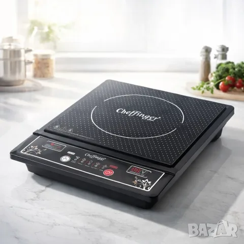 Преносим индукционен котлон Cheffinger. 