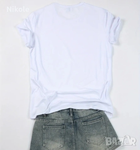 Дамска тениска - различни цветове, снимка 2 - Тениски - 53721618