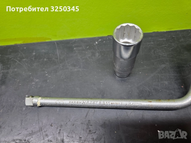 Върток на Hazet и вложка 19 3/8, снимка 3 - Гедорета - 52663524