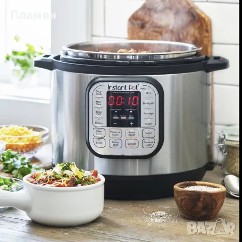 МУЛТИКУКЪР INSTANT POT DUO 8L – 1200W – 13 ПРОГРАМИ – ИНОКС

ЧИСТО НОВ, НЕИЗПОЛЗВАН!, снимка 6 - Мултикукъри - 55885658