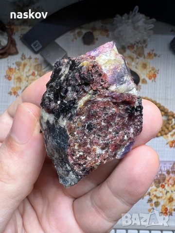 Минерали Кавансит, Ахат, синя дантела, Жадеит, Сапфир, Гранат, хаулит, родонит, обсидиян, снимка 3 - Колекции - 27742926