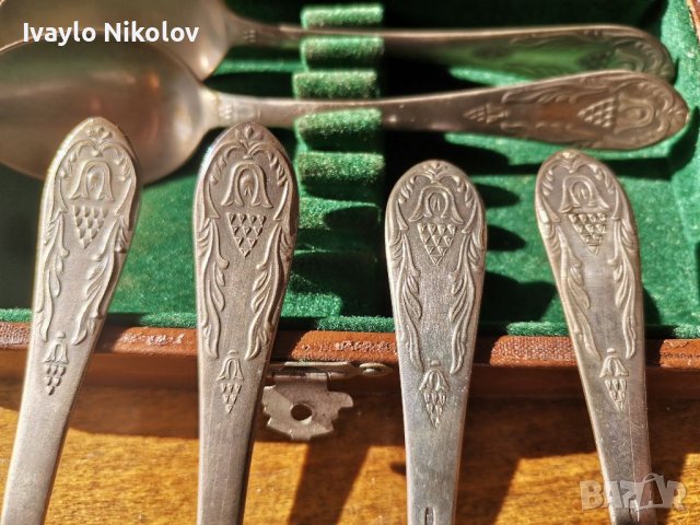 Сребърни руски лъжички проба 875, снимка 5 - Антикварни и старинни предмети - 39511418