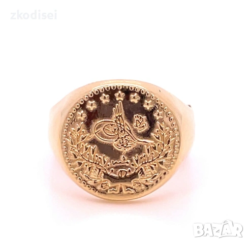 Златен мъжки пръстен 3,16гр. размер:62 14кр. проба:585 модел:35346-5