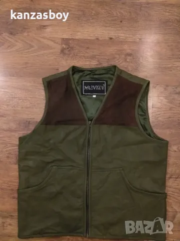 huntly mens lether vest - естествена кожа мъжки ловен елек 2ХЛ, снимка 3 - Други - 48436238