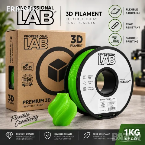 Professional Lab TPU 95A 1kg | 1.75mm | 3D Филамент | 11.20€