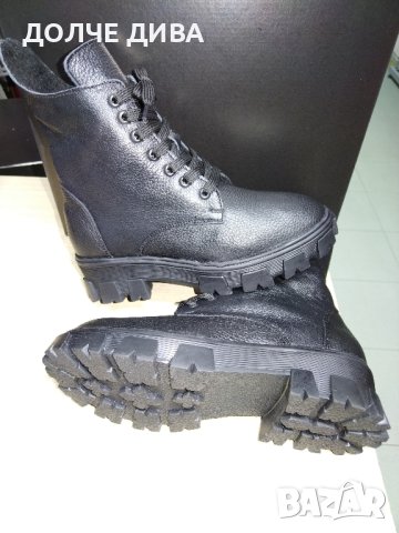 НАМАЛЕНИЕ-Дамски боти естествена кожа м. 315 черни, снимка 5 - Дамски боти - 42642404