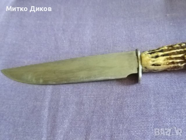Fes Rostfrei немски нож от соца с калъф естествена кожа за колан 185х100мм, снимка 9 - Ножове - 41658641