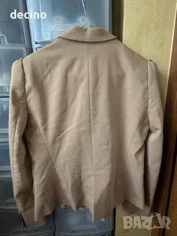 Бежово сако Zara Л размер, снимка 3 - Сака - 50434822