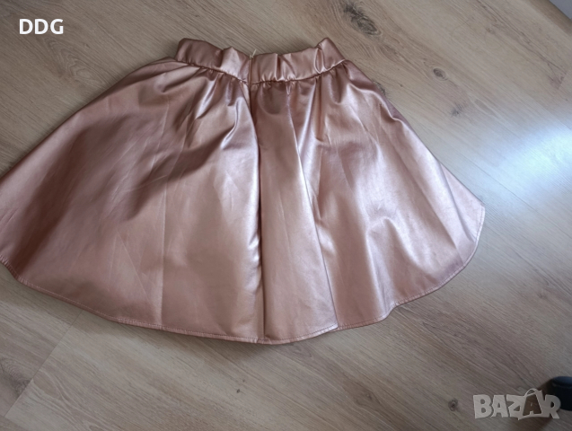 комплект кожен златисто меден цвят, снимка 6 - Детски якета и елеци - 52674934