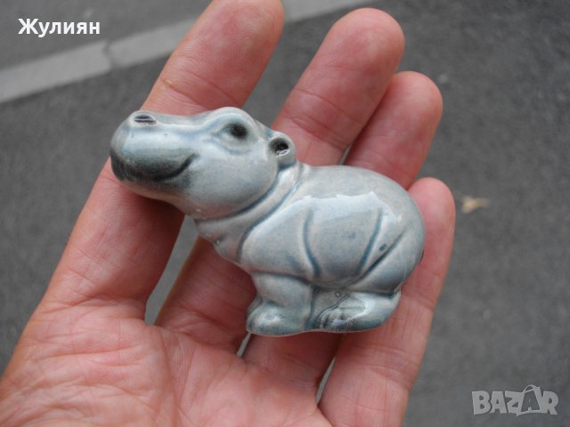 СТАР ПОРЦЕЛАН GOEBEL W. GERMANY ХИХОПОТАМ, снимка 4 - Антикварни и старинни предмети - 41555167