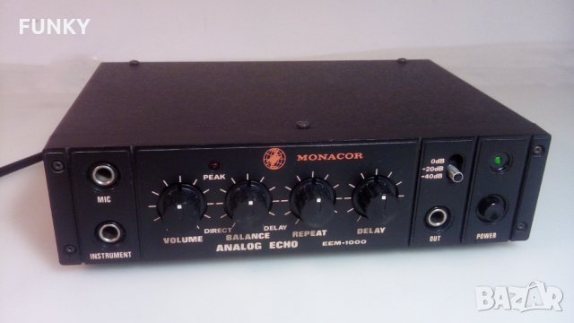 Monacor EEM-1000 Analog Echo, снимка 3 - Ресийвъри, усилватели, смесителни пултове - 34386867