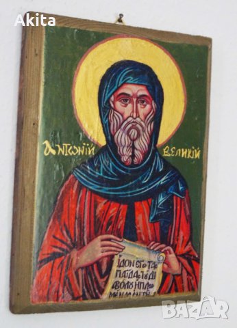 икона на свети Антоний, снимка 5 - Икони - 33982188