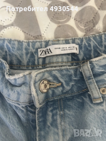Светлосини дънки Zara, снимка 4 - Дънки - 55960942
