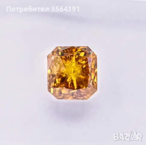 Жълт диамант 0.84кт IGI, снимка 3 - Други - 47493180