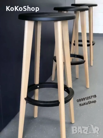 Висок стол-76 см./бар стол/висока табуретка, снимка 3 - Столове - 53190804
