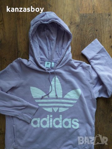 Adidas Originals Trefoil Hoodie Purple Glow - страхотно дамско горнище , снимка 3 - Спортни екипи - 35895854