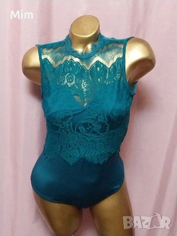 М Маслено зелено боди , снимка 7 - Корсети, бюстиета, топове - 53068845