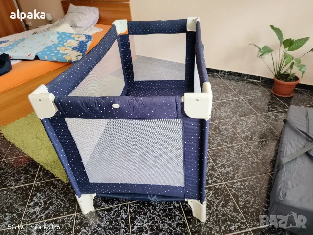 Сгъваема бебешка кошара за сън и игра Bebe Confort + допълнителен матрак, снимка 5 - Кошарки - 56227377