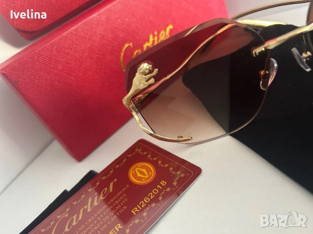 Слънчеви очила Cartier, снимка 4 - Слънчеви и диоптрични очила - 53018913