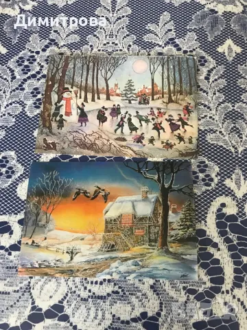 Коледни и новогодишни картички, снимка 3 - Коледни подаръци - 47947673