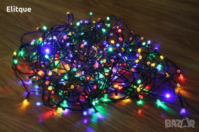 Коледни LED лампички, 100бр лампички/10 метра гирлянд.  , снимка 12 - Декорация за дома - 52904382