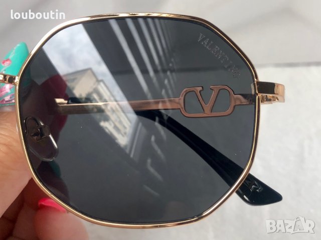 Valentino дамски слънчеви очила Осмоъгълник с верижка синджир, снимка 11 - Слънчеви и диоптрични очила - 41125682