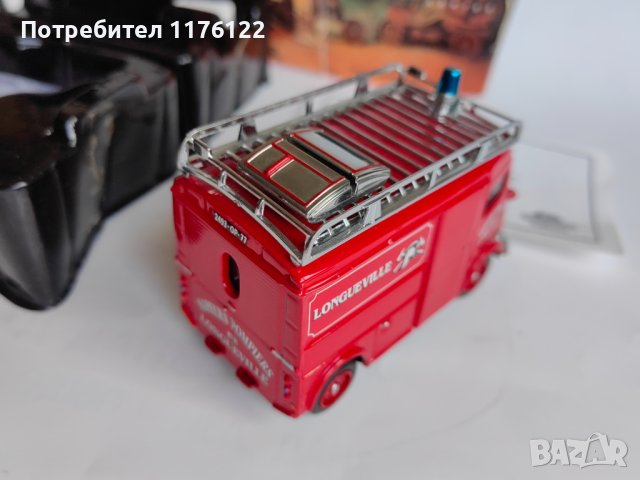 Matchbox Мачбокс MOY '47 Citroen Fire Van Ситроен Ван Пожарна Нов С Кутия , снимка 8 - Колекции - 41722068