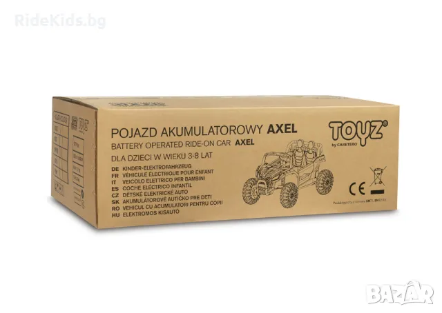 Офроуд акумулаторен автомобил AXEL – Бял, 4x4, с дистанционно и LED, снимка 15 - Детски велосипеди, триколки и коли - 49977029