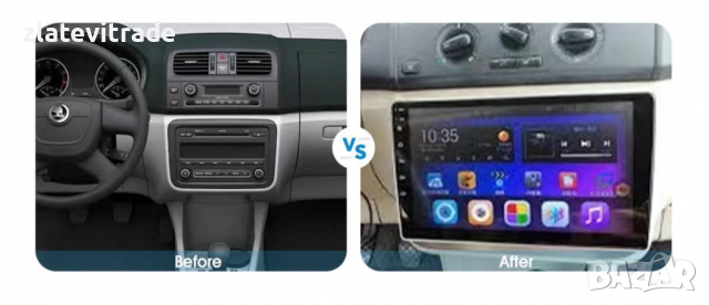 SKODA FABIA 2007-2014 SILVER - 10'' Андроид НАВИГАЦИЯ, снимка 3 - Навигация за кола - 36268518