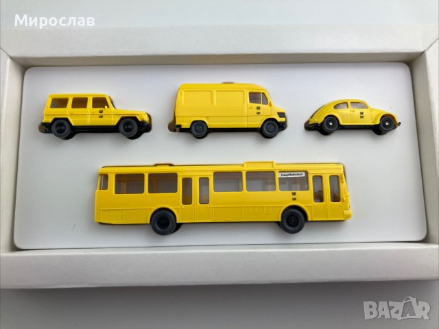 WIKING HO 1/87 4 БР ПОЩЕНСКИ МОДЕЛ В ОРИГИНАЛНАТА ОПАКОВКА