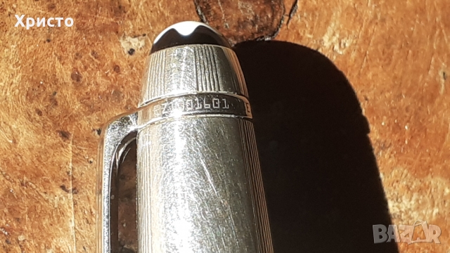 химикалка Монблан Montblanc Meisterstuck Solitaire 164S сребърна изключително рядък модел, снимка 13 - Колекции - 36105288