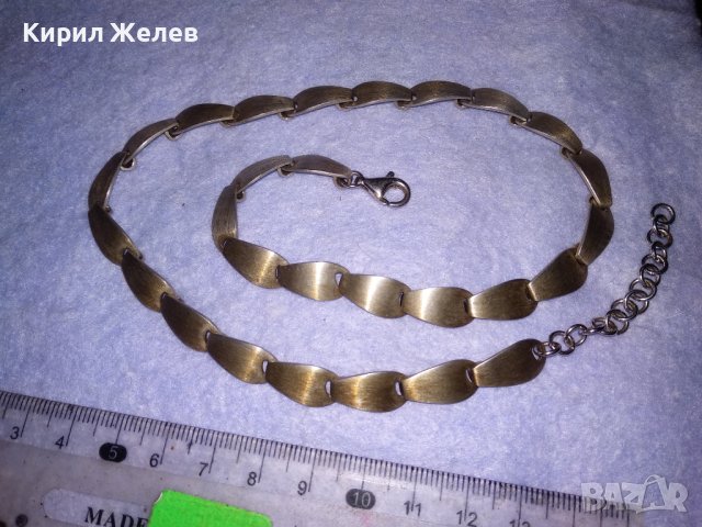 КРАСИВО ДИЗАЙНЕРСКО МАРКОВО ФЕШЪН АРТ СРЕБЪРНО КОЛИЕ ЛАНЕЦ СРЕБРО 925 ЧАСТ от КОМПЛЕКТ 25870, снимка 5 - Колиета, медальони, синджири - 41741056