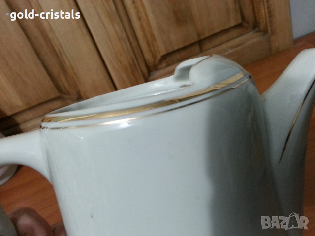 Стар български порцелан кана чийник, снимка 6 - Антикварни и старинни предмети - 34177743