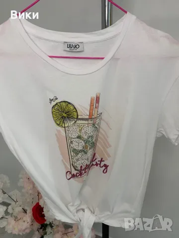 Тениска Liu Jo размер XS-S, снимка 7 - Тениски - 49692989