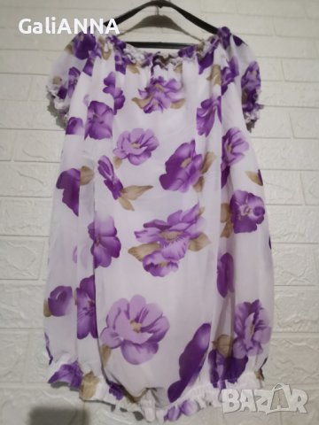 СТРАХОТНА ТУНИКА С ЦВЕТЯ XL-2XL, снимка 5 - Туники - 41631857