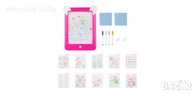 Вълшебна дъска за рисуване за деца, Розова, снимка 4 - Образователни игри - 34151113