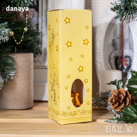 2485 Коледна електронна свещ с преливащи LED светлини 17см, снимка 4 - Декорация за дома - 34547176