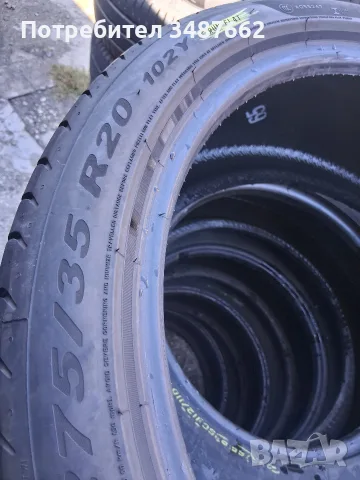 275 35 20 PIRELLI P ZERO RUN FLAT дот 2022г , снимка 4 - Гуми и джанти - 55975395