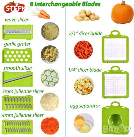 Кухненски чопър 12 в 1 само за 25 лВ, снимка 3 - Аксесоари за кухня - 52678937